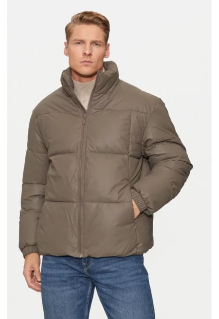 Мъжко яке -  304684715 - Екокожа - Кафяв - Кафяв