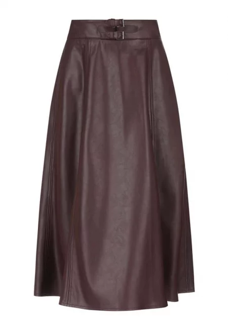 Миди пола от еко кожа