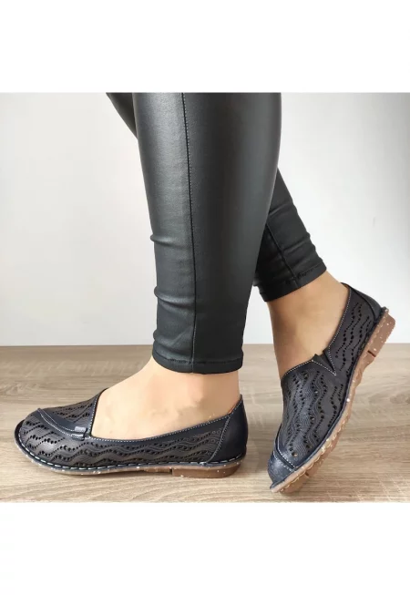 Перфорирани обувки  Тъмносин