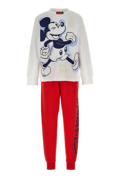 Пижама с щампа на Mickey Mouse и дълги ръкави