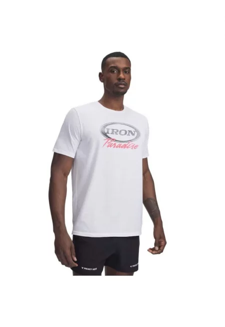 Project Rock Iron b тениска 1389945-100 - мъжка - бяла