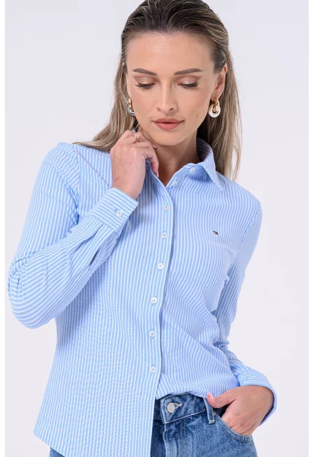 Раирана риза с бродирано лого