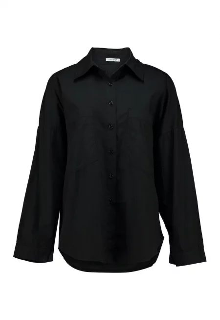 Риза с дълги ръкави - Черен