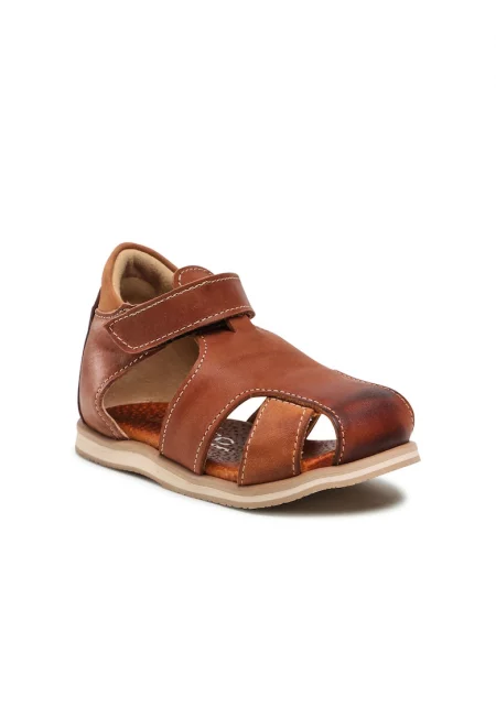 Сандали за момчета -  Естествена кожа - кафяви