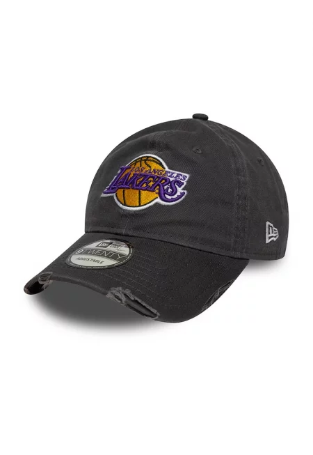 Шапка 9Twenty с бродирано лого на Los Angeles Lakers - Tъмносив -