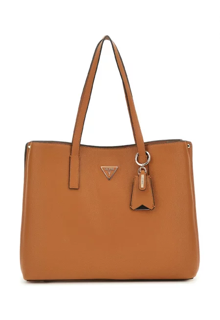 Шопинг чанта от еко кожа с метално лого