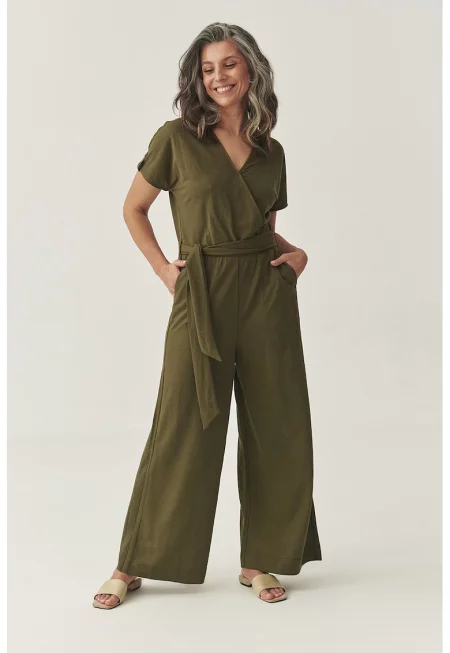 Шпиц гащеризон с широк крачол - Маслинено зелено