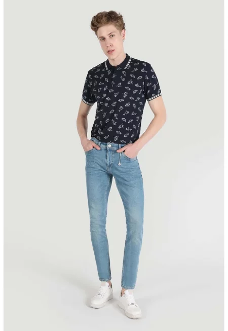 Слим дънки 041 Danny - Ледено синьо