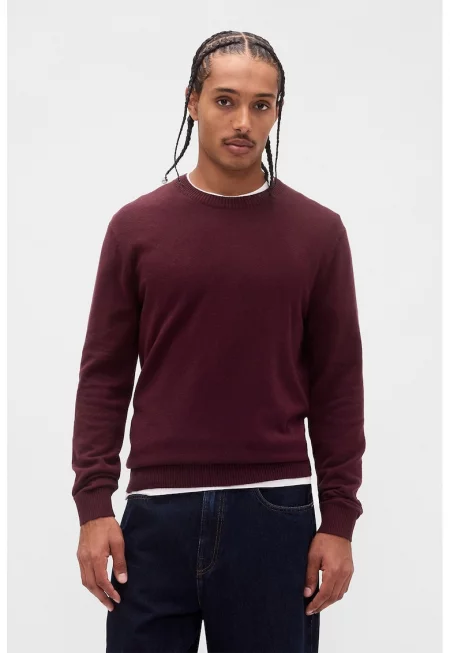 Слим суитшърт CashSoft с овално деколте