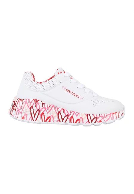 Спортни обувки Uno Lite - Lovely Luv от еко кожа - Червен/Бял