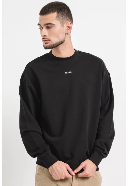 Свободен суитшърт Dapo - Черен