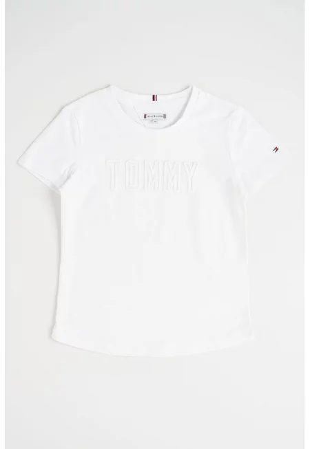 Тениска с овално деколте и лого