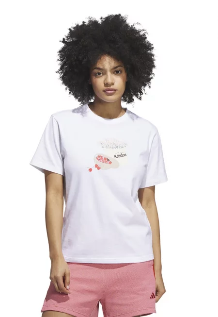 Тениска с овално деколте и принт