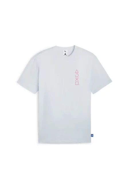 Тениска  за мъже - x playstation tee - 624694-42 - XS INTL - Сребрист