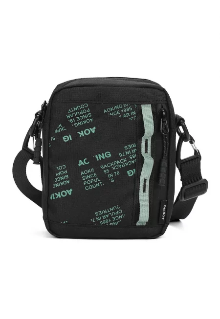 Унисекс чанта през рамо с отделяща се презрамка - Черен