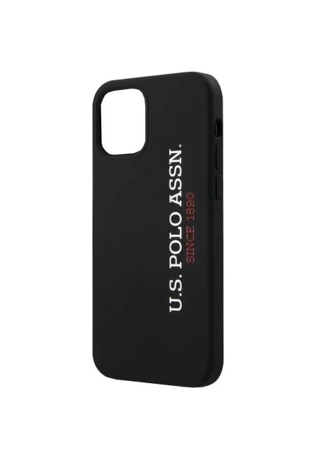 Защитен калъф US Polo Silicone Vertical Logo за iPhone 12 Mini USHCP12SSLBKV2 - Black