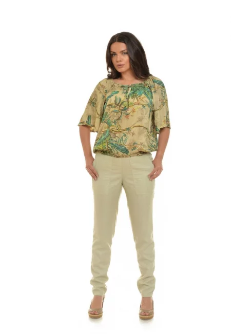 Бежов дамски панталон