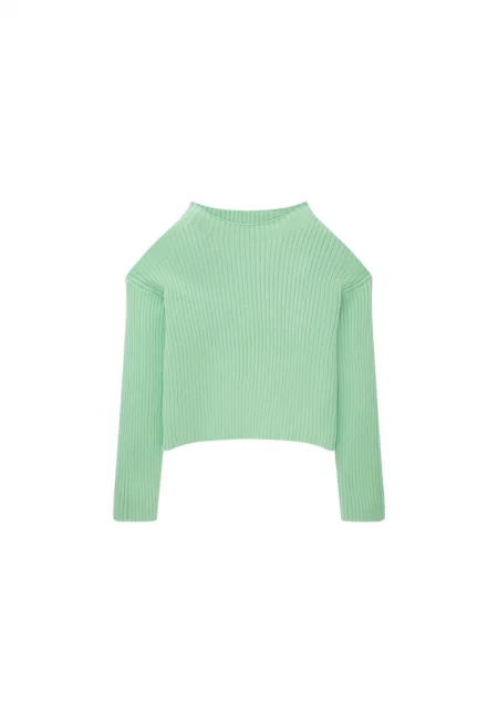 Блуза за момиче -  301921318 - Вискоза - Зелена