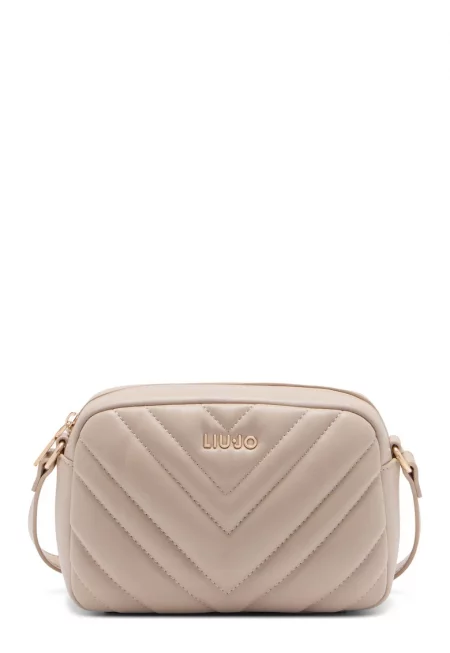 Чанта през рамо с регулируема презрамка - Бежов