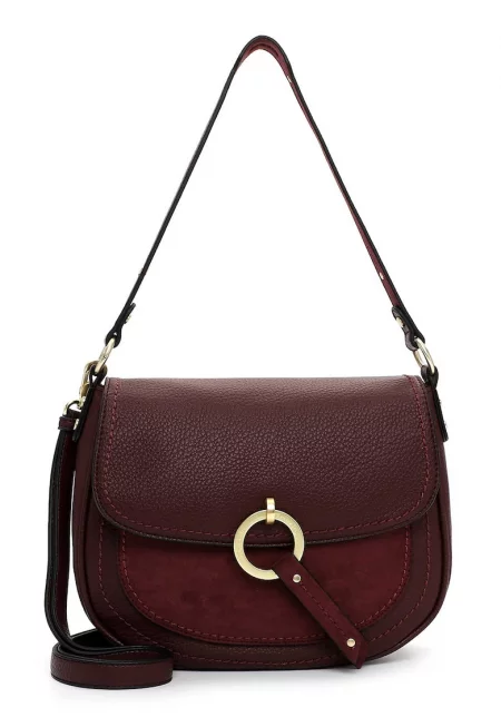 Чанта за рамо от еко кожа с капаче