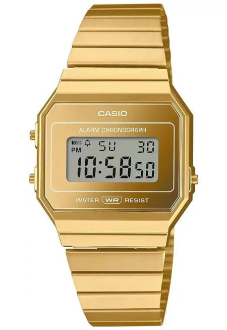 Часовник  Vintage Iconic A700WEVG-9AEF - унисекс - златист - с аларма и автоматичен календар