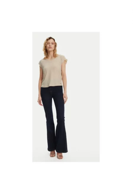 Дамска блуза  241-DILI - Полиамид/Полиестер - Бежов - Бежов