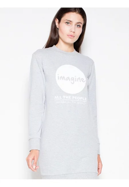 Дамска блуза  сива - мека материя - SM