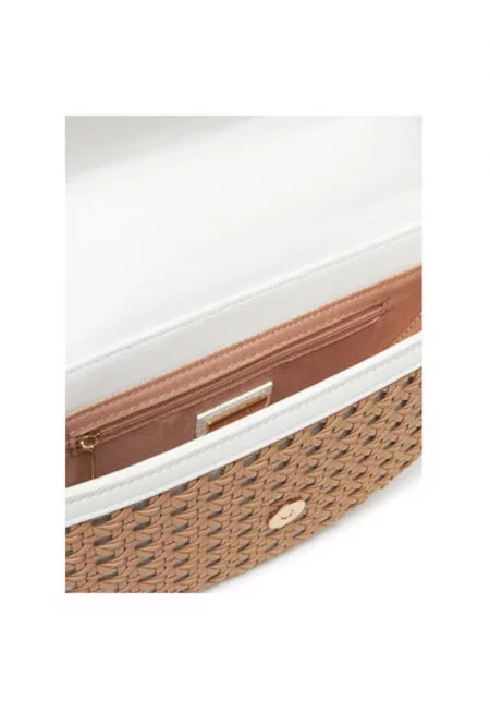 Дамска чанта  13989388 - Екокожа - Бежов