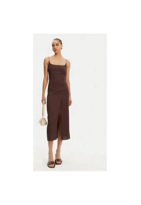 Дамска рокля  25E251DR1001713 - Вискоза - Кафява