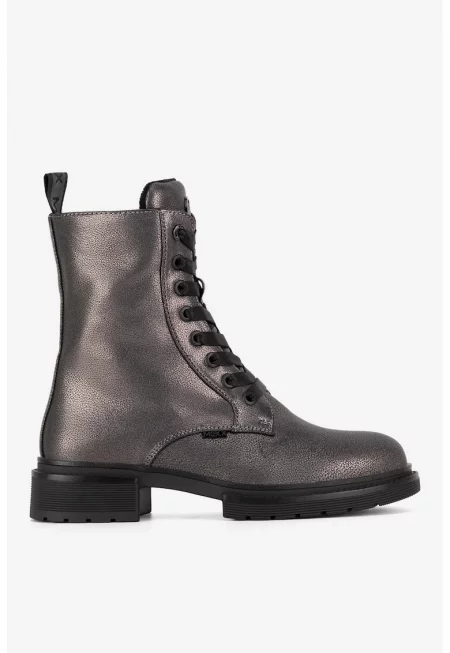 Дамски ботуши  5905588921752 - Синтетика - Сребрист - Сребрист