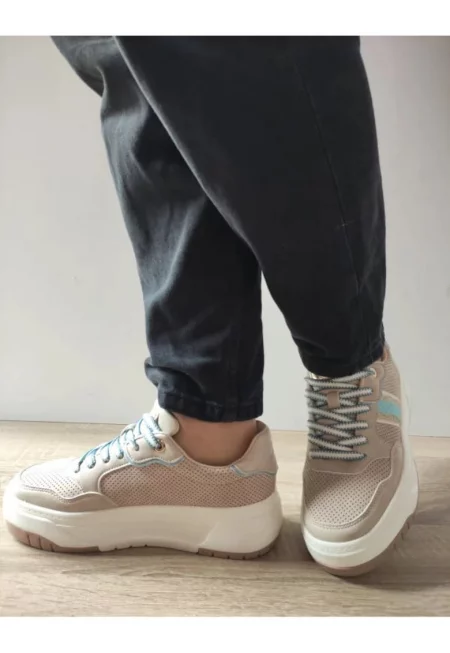 Дамски ежедневни обувки  250536-8 Бежов - Бежов - Бежов