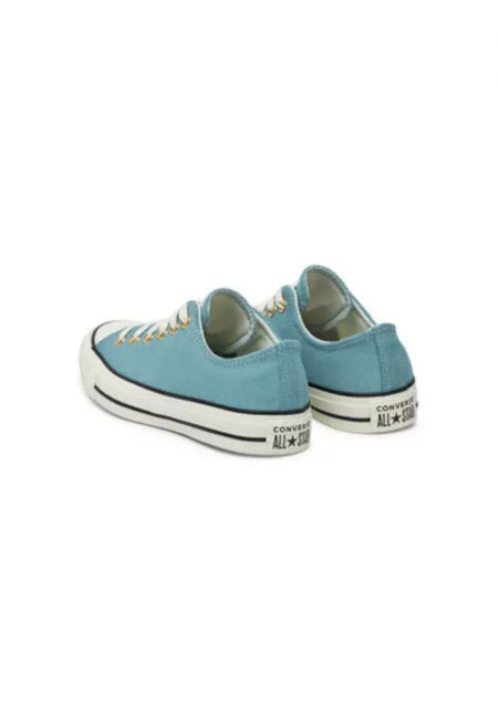 Дамски маратонки - A13817C -  Естествена кожа - Син