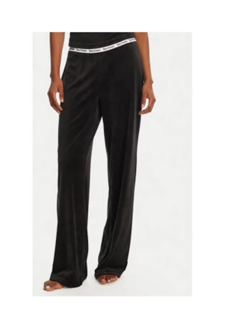 Дамски панталон -  черен - полиестер