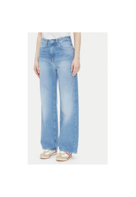 Дамски панталон  PL204731MS7 - Памук - Син - Син