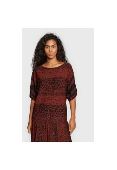 Дамски пуловер  223959 - Вискоза/Найлон - XS INTL - Кафяв