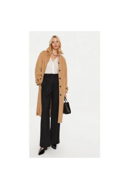 Дамско палто -  304776366 - Полиестер - - Черен