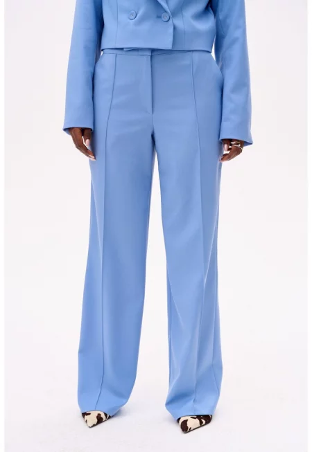 Едноцветен панталон със свободна кройка Demi