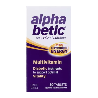 Енергизиращи мултивитамини за диабетици - Alpha betic®, 30 таблетки