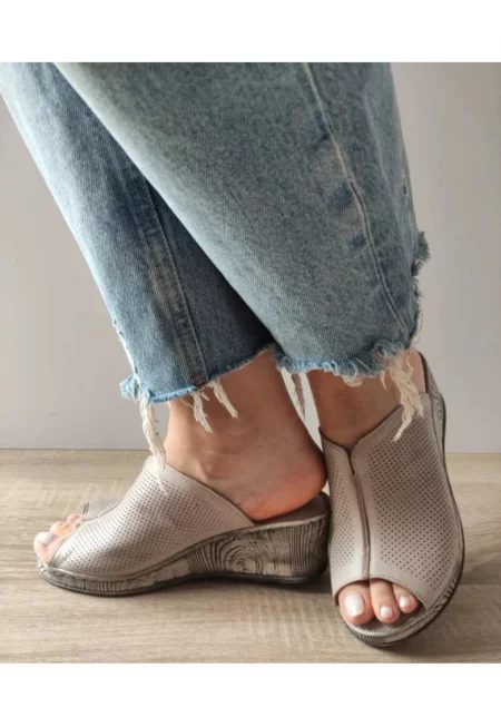 Ежедневни сабо дамски  22-74 Бежов пясък - Бежов - Бежов