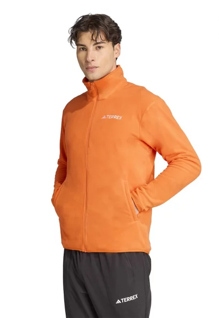 Хайкинг суитшърт с цип и джобове встрани