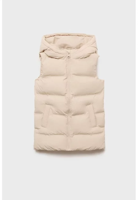 Капитониран елек с качулка