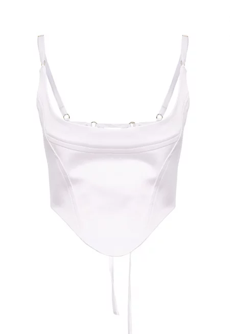 Къс корсет с връзки