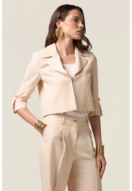 Късо едноцветно сако