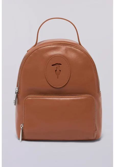 Кожена раница Society с лого