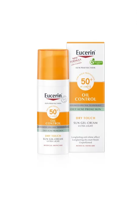 Крем-гел за лице  Oil Control - Защитен фактор SPF 50+ - Среден нюанс - 50 мл