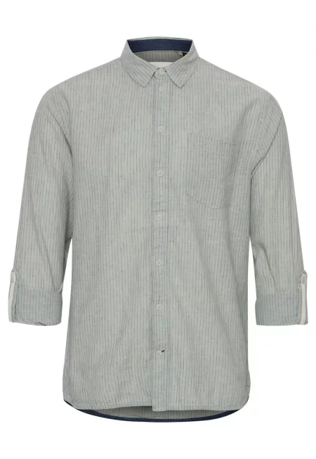 Мъжка риза - Бленд - Памук - 301507604 - Зелен