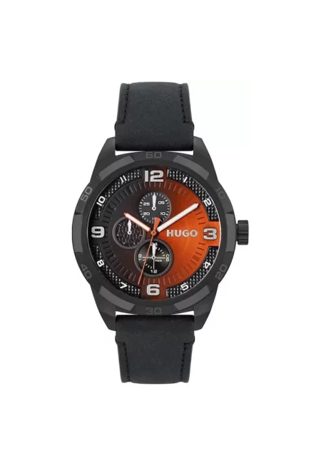 Мъжки часовник  GRIP 1530275 - черен цвят - размери 40x40мм