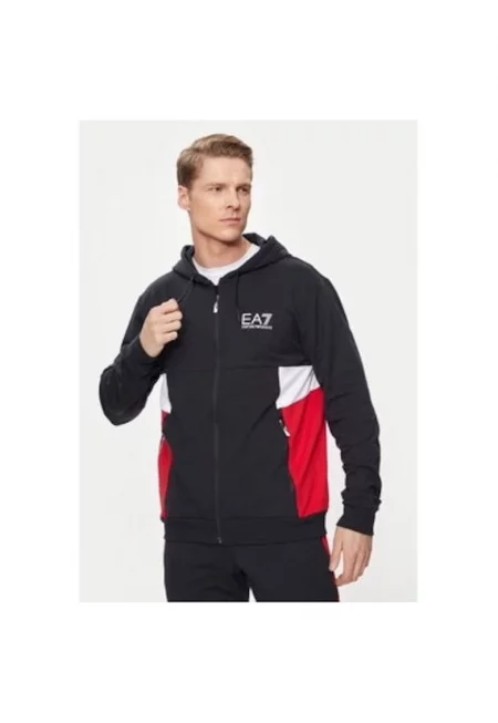 Мъжки суитшърт - Emporio Armani  303535650 - Памук/Полиестер - Син