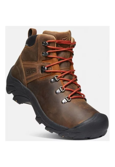 Мъжки туристически обувки -  Pyrenees - кожа набук - кафяво