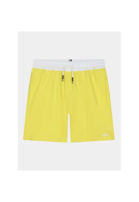 Момчешки бански шорти -  303627379 - Полиестер - 128 см - Жълти